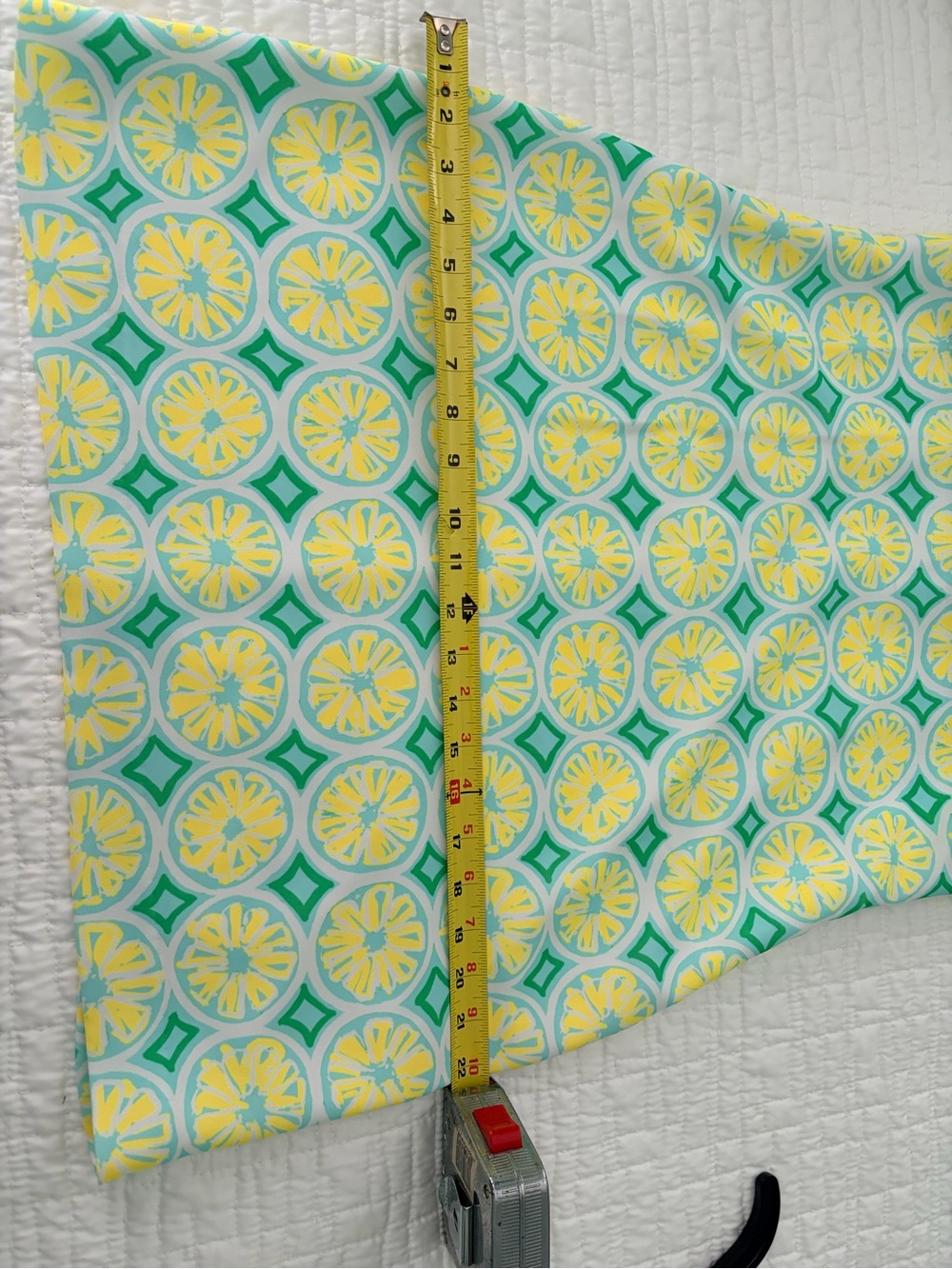 Sail to Sable Yellow and Aqua Geometric Midi Dress - Picture 5 of 5